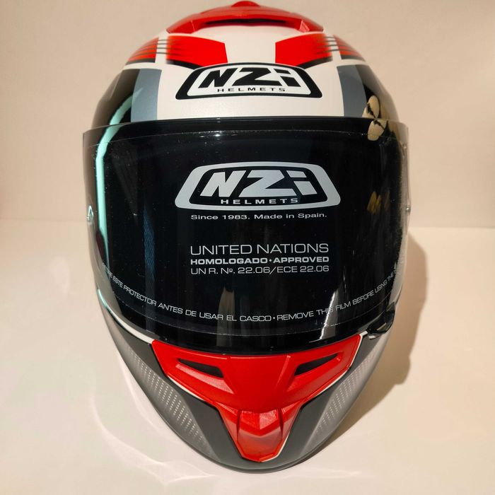 Capacete NZi Trendy 3 rapid c/viseira escura+transparente mota novo