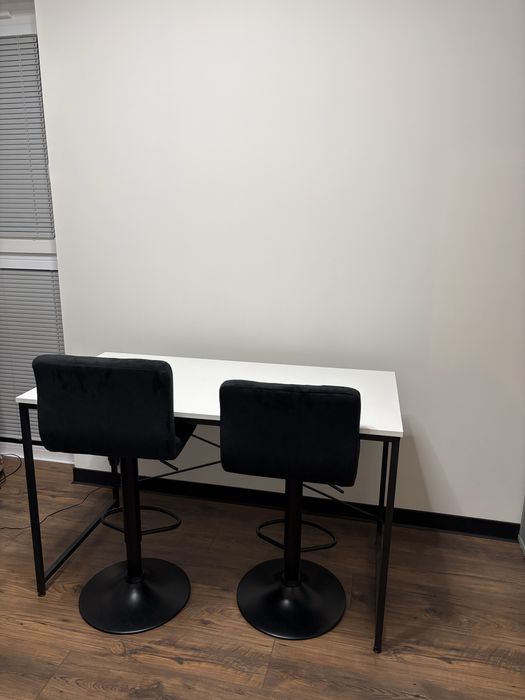 Biurko białe 120 x 60 gamingowe stół jadalny