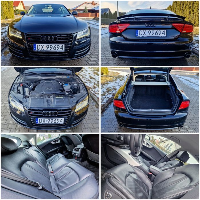 Audi A7 3.0TDI Piękna, Bezwypadkowa, Komforty, Opłaty na Rok, Zamiana