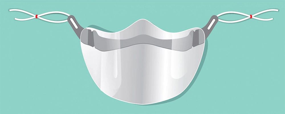 Mini przyłbica FACE SHIELD 2 szt.