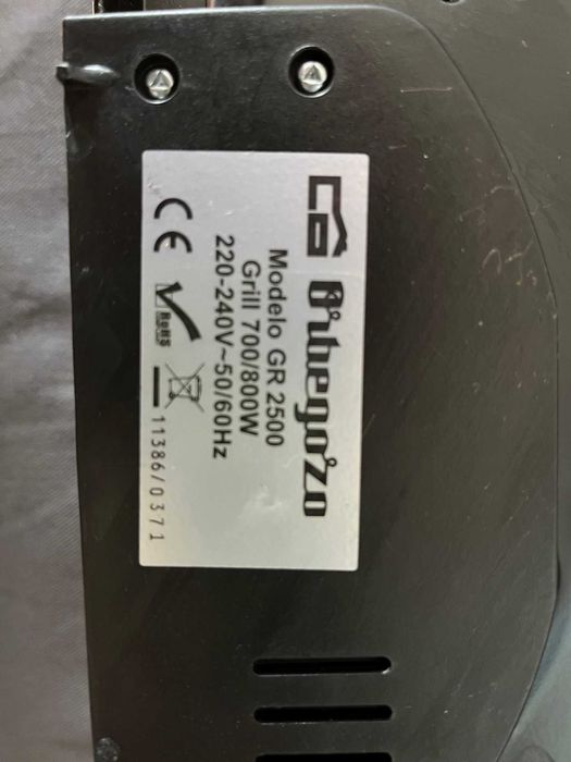 tostadeira - sandwicheira grill orbegozo gr 800w