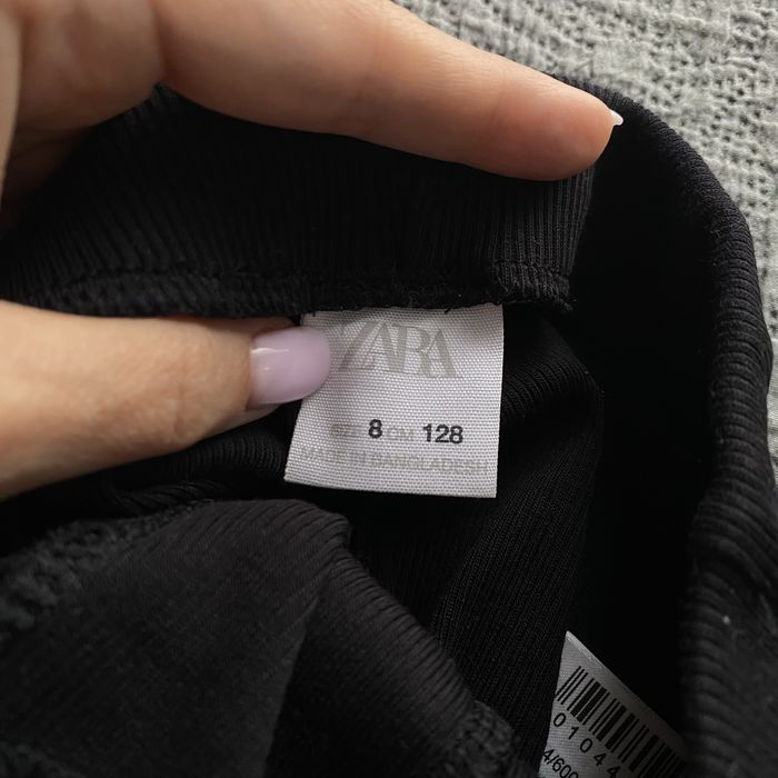 Легінси ZARA кльош з розрізами рубчик лосини 128 8 років
