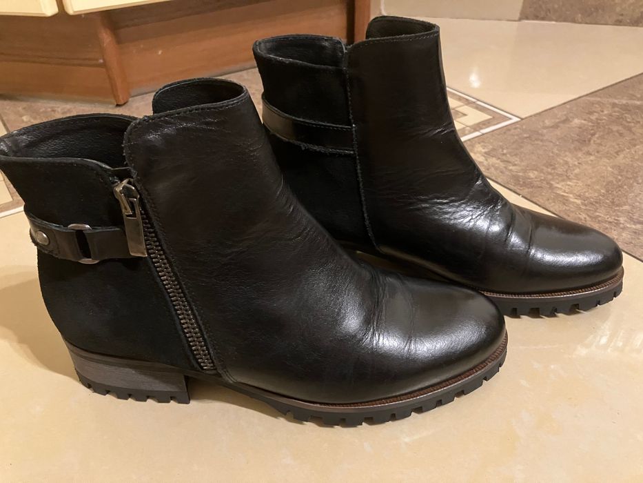 Sztyblety - botki, skóra naturalna