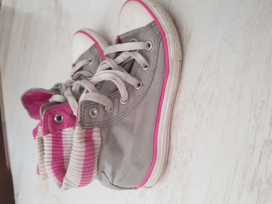 Trampki converse r.31,5 szaro różowe sweterek tenisowki