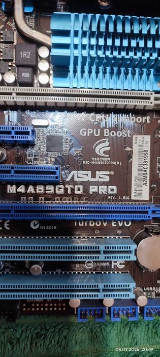 Комплект Материнська плата ASUS M4A89GTD PRO (Socket AM3)
