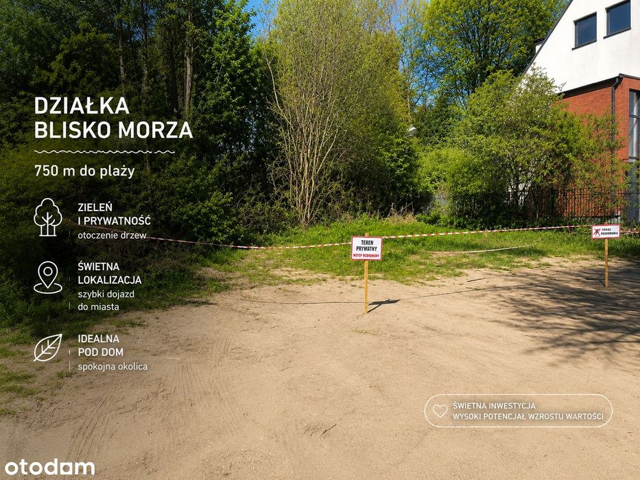 Unikalna działka w Redłowie 50 m od lasu i 750 m od morza - Widok 3