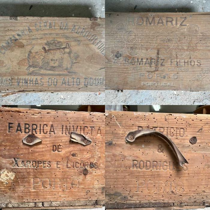 Very old wine boxes