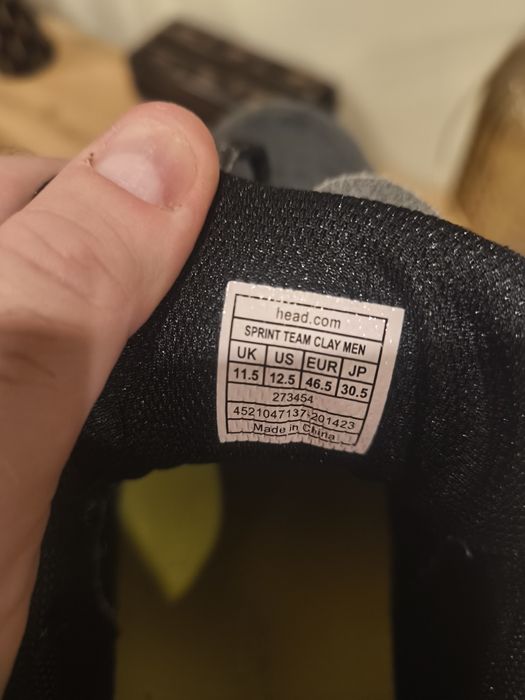 Sapatilhas Padel e Tênis Head 46,5 como novas!!!