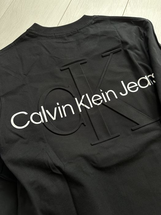 Лонгслів Calvin Klein, лонгслів оверсайз