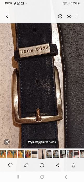 Pasek skórzany Hugo  Boss 127cm