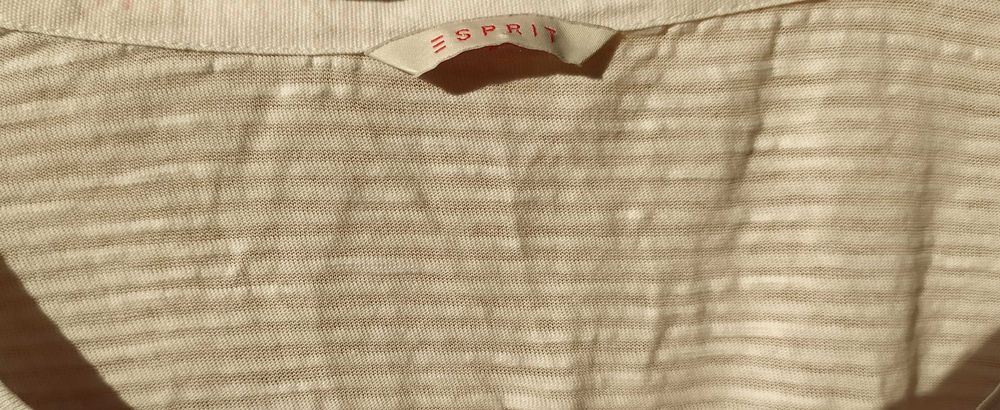 Koszulka bluzka ESPRIT biała kwiaty