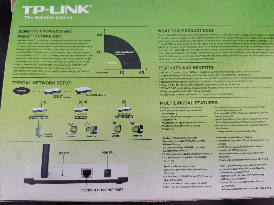 Wireless Access Point TP-LINK 54Mbps