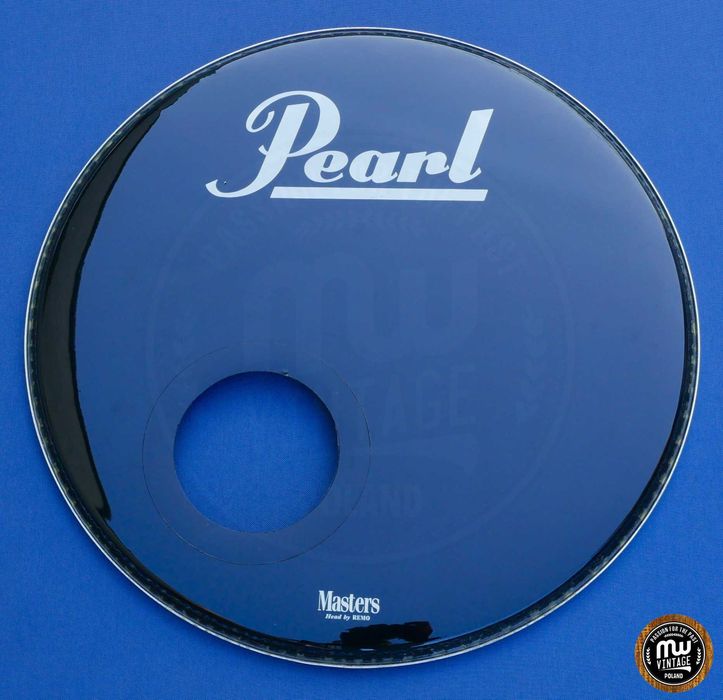 ‼️ Remo - naciąg Pearl Masters Powerstroke 3 Ebony front 22” ‼️