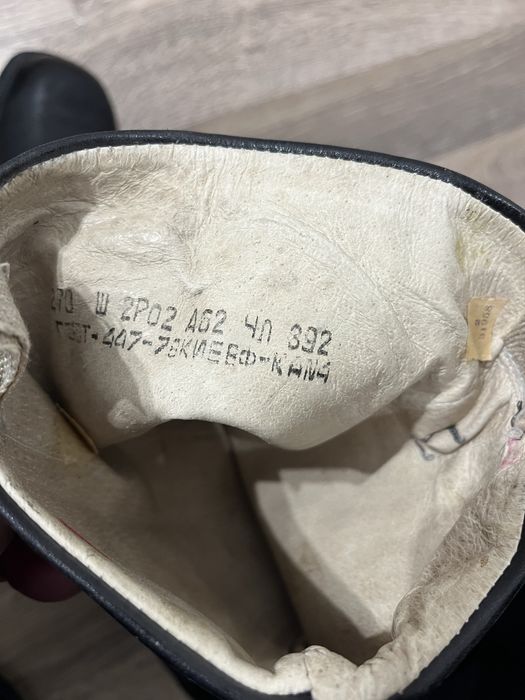 Чоботи шкіряні, сапоги кожані,  («хромачі»)нові совдепівські