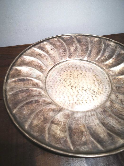 Salva prata 23 gomos século XX | Art Deco