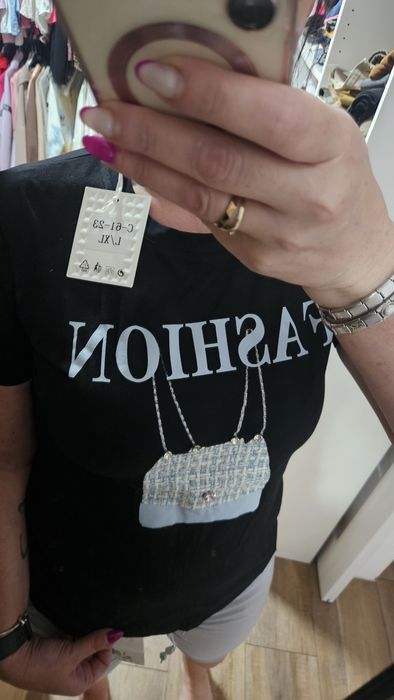 T-shirt czarny Nowy 40