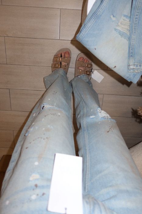 шльопанці замшеві Zara, 37