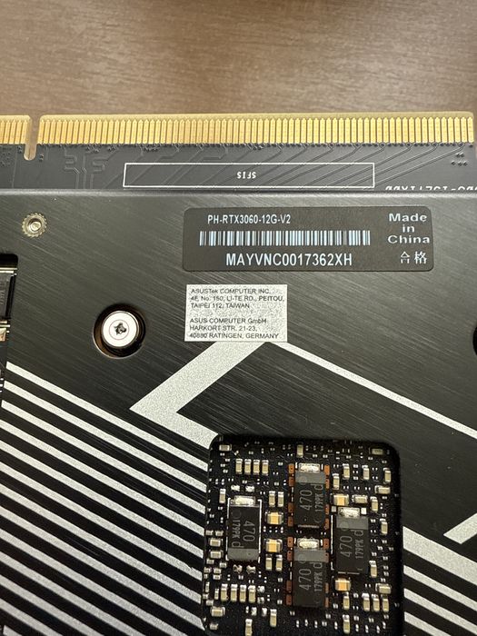 Відеокарта Nvidia Asus RTX 3060 12gb