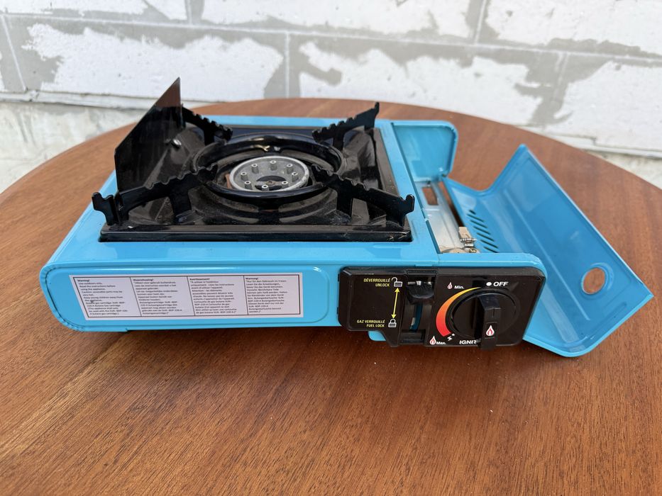 Маленький газовий гриль/туристична газова плита