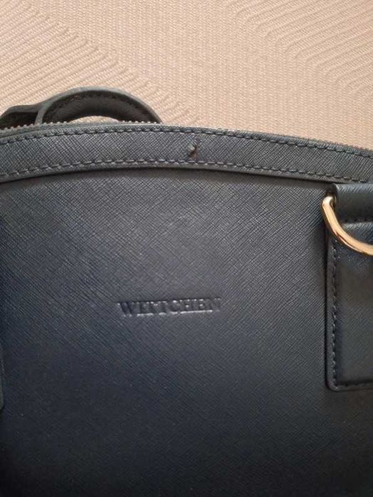 Niebieska torebka Wittchen Skóra naturalna