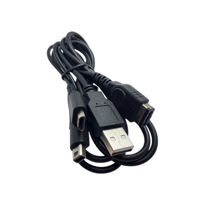 Kabel USB 3 in 1 ładowarka Nintendo 2DS 3DS NDSi NDSL GBA SP