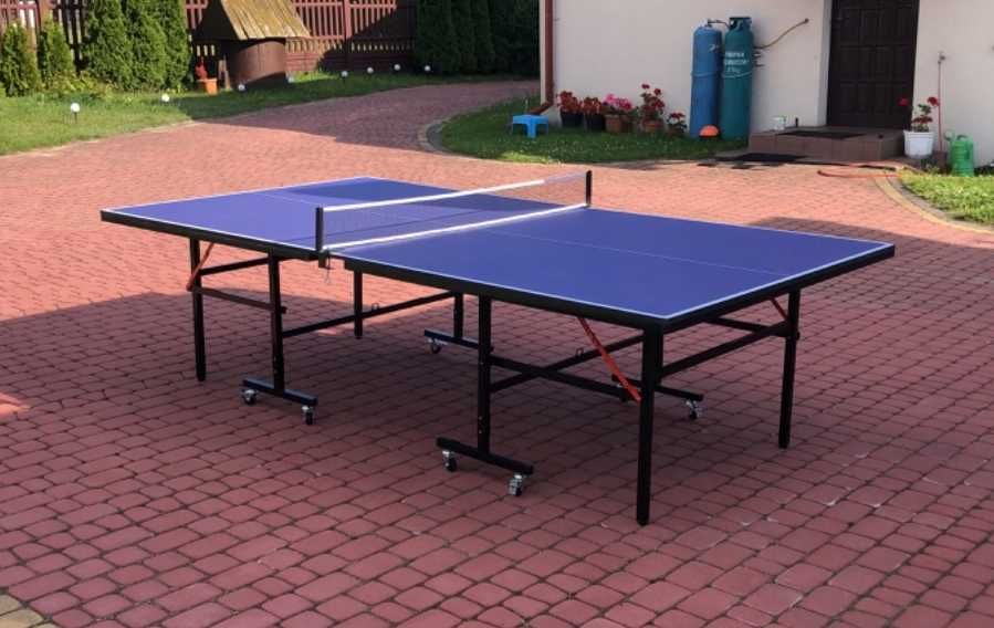 Nowy Stół do Tenisa Stołowego | Stół do Ping Ponga 2-4 Osobowy | 2x Rakietki 2x Piłki i Siatka - FV23