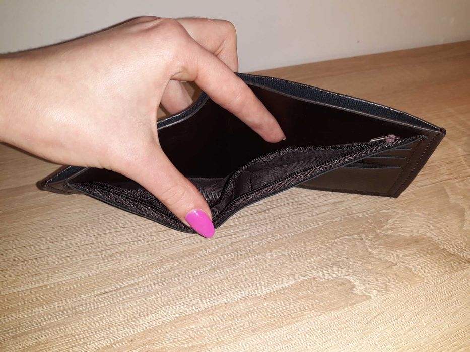 Nowy męski portfel, brązowy ZAS