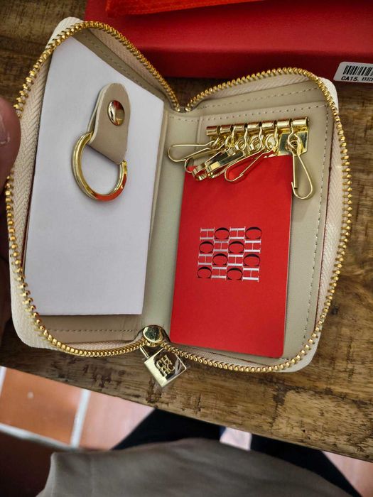 Porta chaves de fecho Carolina Herrera