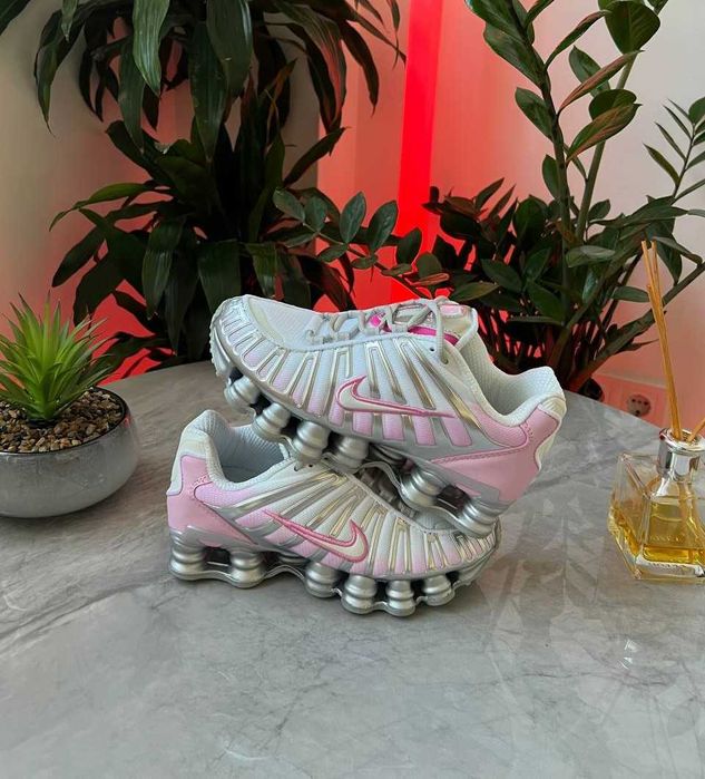 !АКЦІЯ! Nike WMNS Shox TL Pink White Silver 37 38 39 40 41