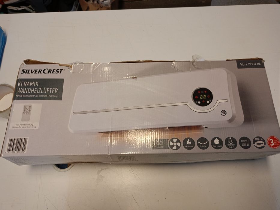 Grzejnik łazienkowy SilverCrest 2000 W 19 x 565 mm biały