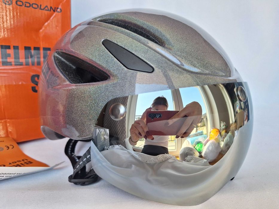 Kask rowerowy Odoland Flash HT-26 Shiny Grey L 58-62cm