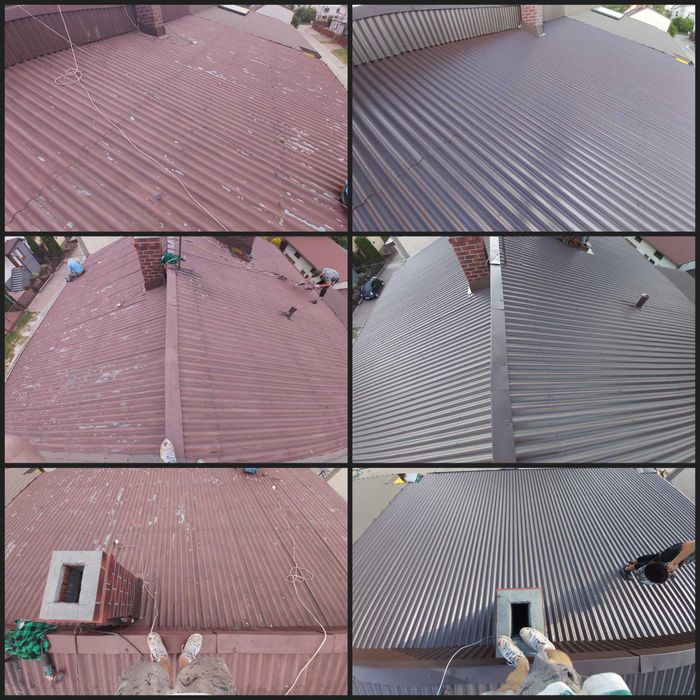 Malowanie dachu dachów elewacji krycie papą mycie czyszczenieGWARANCJA