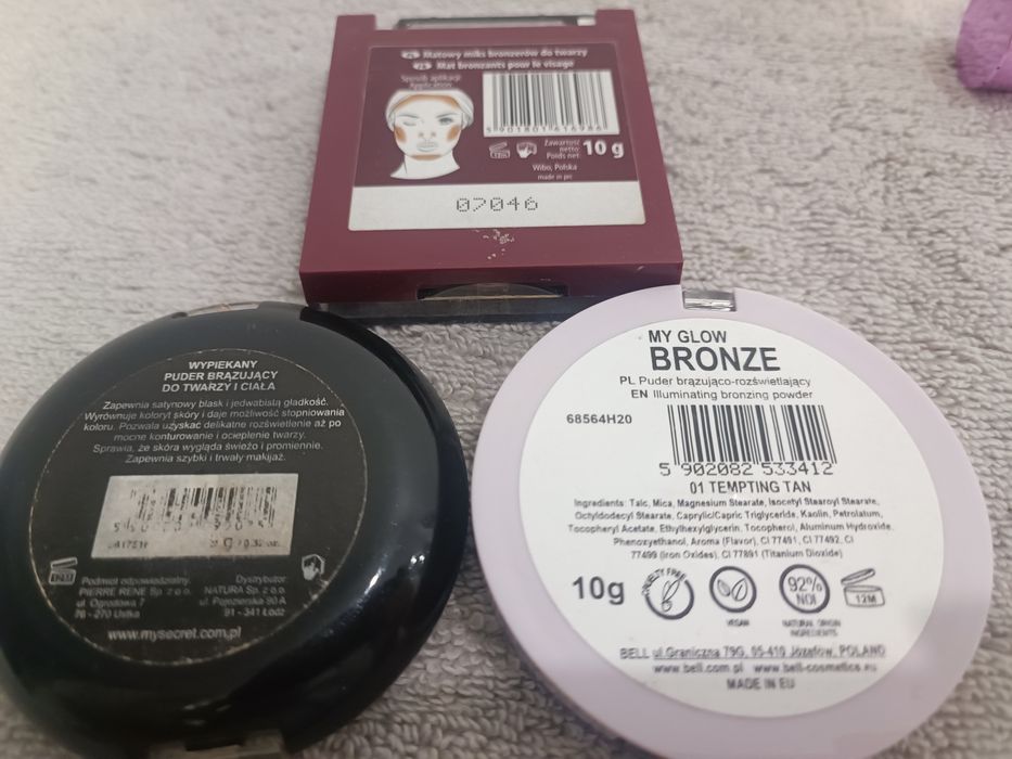 Zestaw do twarzy bronzery róż rozświetlacze sephora sandstone artdeco