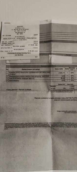 Oppo Reno 6 pro 5G . 12 Ram /256 G orginalna folia brak rys
