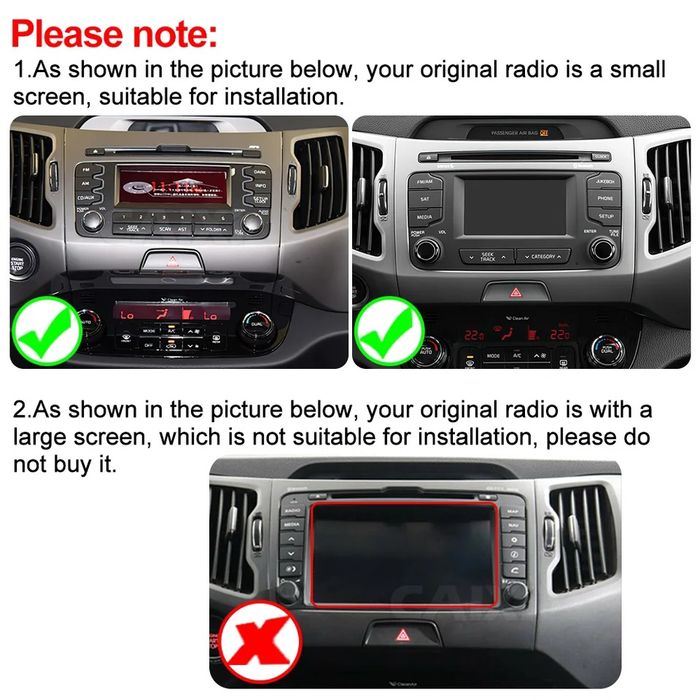 Radio nawigacja KIA SPORTAGE 2011÷2016 TESLA Android GPS Navi