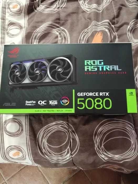 RTX 5080 16GB asus ROG astral OC - nova