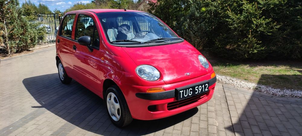Daewoo Matiz czarne tablice jeden użytkownik od Nowości!!!
