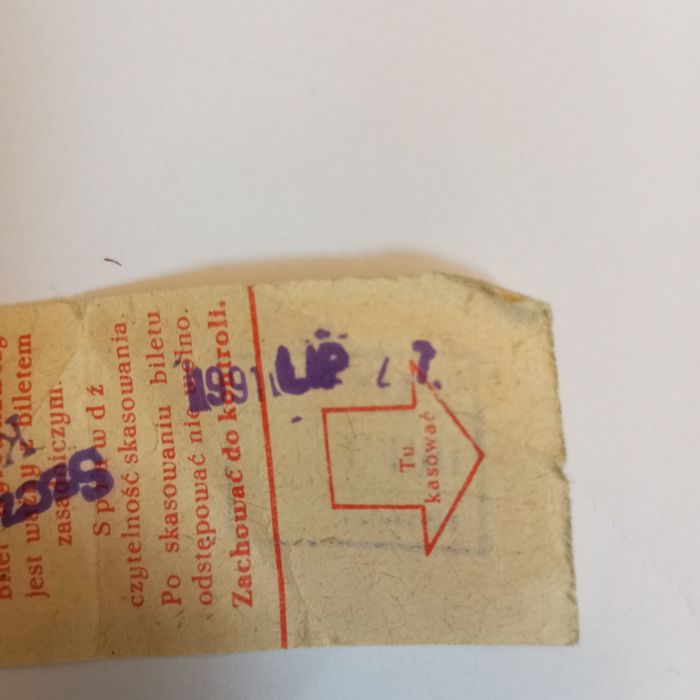 Bilet autobusy Szczawnica Kraków 1991 PKS