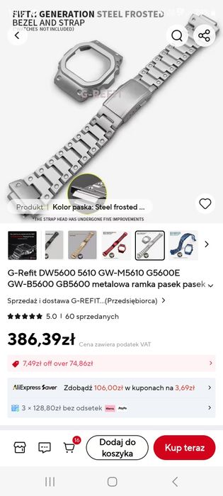 Casio GW-M5610U stal nierdzewna