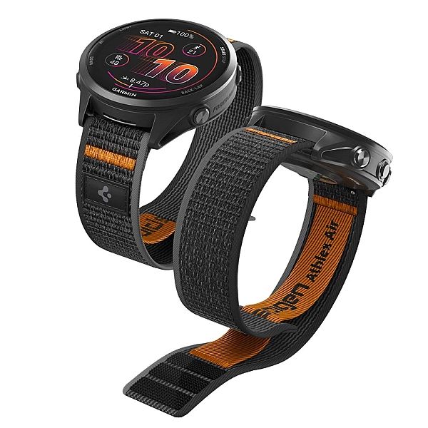 Spigen Athlex Air Garmin Quick Release 22 Mm Active Black/Orange