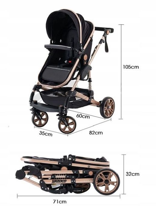 Wózek dziecięcy 3w1 FOTELIK GONDOLA SPACERÓWKA + Gratisy