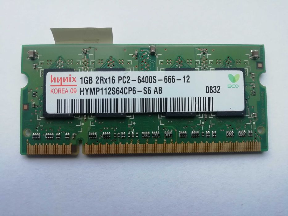 Оперативная память для ноутбука HYNIX SO-DIMM PC2-6400S 800MHz DDR2 1Gb