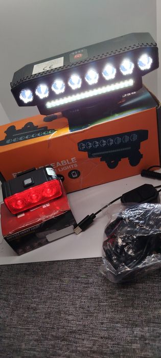 Komplet super mocnego oświetlenia rechargeable gratis wysyłka