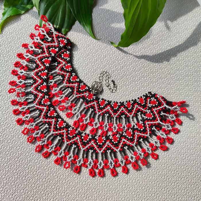 Naszyjnik z koralików Choker Sylianka