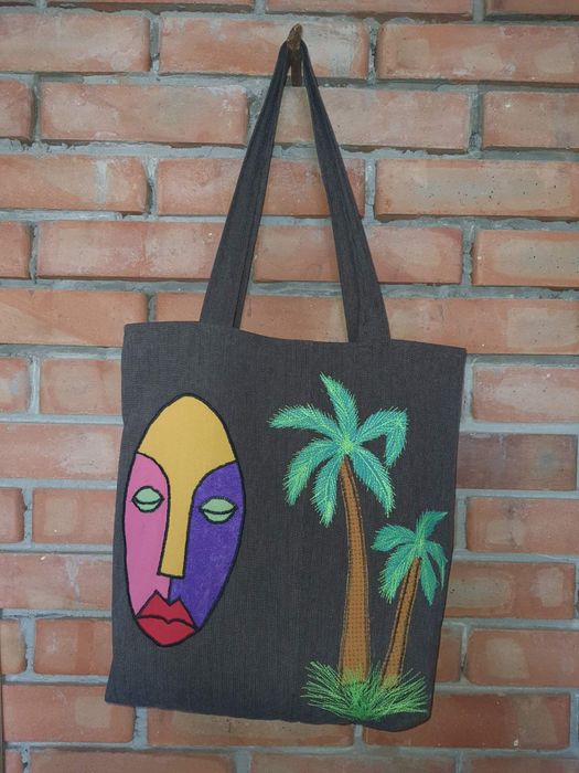 Женская сумка ШОППЕР (из денима)