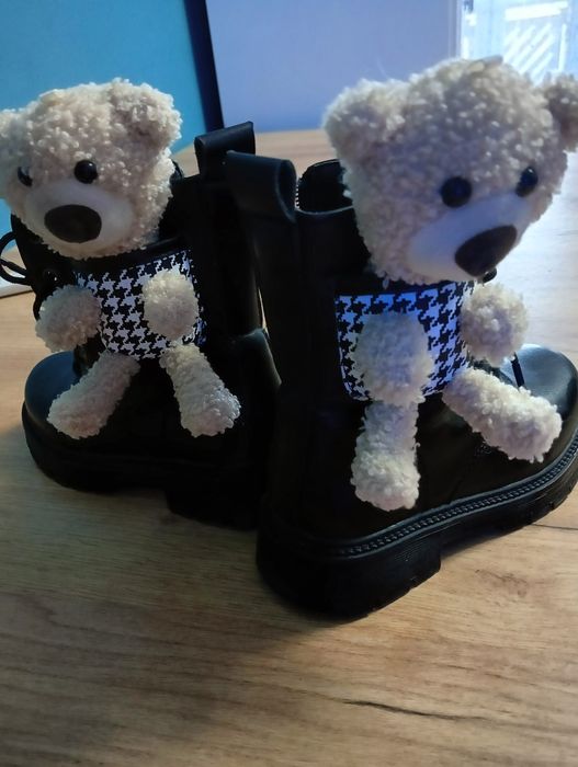 Kozaki dla dziewczynki  z misiem 29