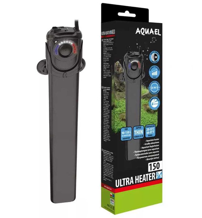 Grzałka z termoregulatorem 150W ULTRA D&N AquaEl - WYPRZEDAŻ