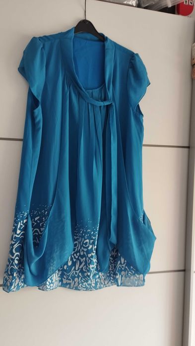 Vestido azul solto