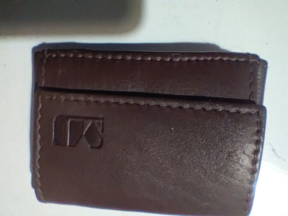 Mini portfel skórzany