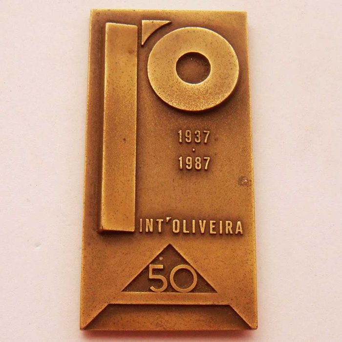 Medalha de Bronze Calçado Sapato Pinto de Oliveira São João da Madeira